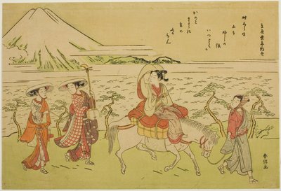 Parodia del viaggio di Ariwara no Narihira verso l