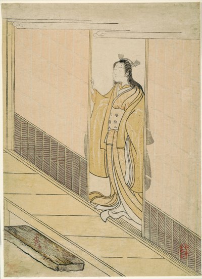 Parodia di Kawachi-goe da "Racconti di Ise" da Suzuki Harunobu