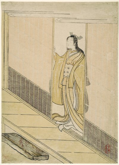 Parodia di Kawachi-goe da "Racconti di Ise", 1765 da Suzuki Harunobu