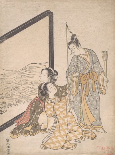 Parodia di Minamoto no Tametomo, 1765 da Suzuki Harunobu