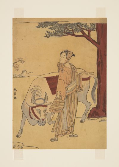 Parodia della storia di Chao Fu (stampa xilografica a colori) da Suzuki Harunobu