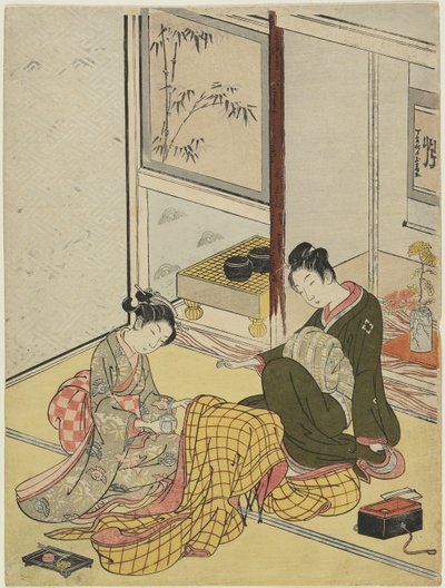 Profumare una veste come un Mitate dei Quattro Eleganti Passatempi, Autunno 1767 da Suzuki Harunobu