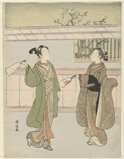 Gioco del volano da Suzuki Harunobu