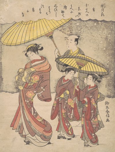 Neve, ca. 1769 da Suzuki Harunobu