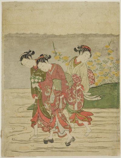 Il fiume gioiello a Ide, da una serie senza titolo di Sei fiumi gioiello da Suzuki Harunobu