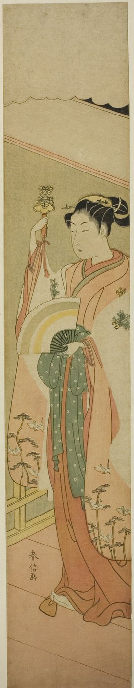La danza Kagura da Suzuki Harunobu