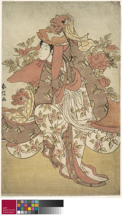 La danza del leone, c.1769-70 da Suzuki Harunobu