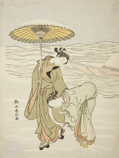 Il Geta Bloccato dalla Neve, c.1767-68 da Suzuki Harunobu