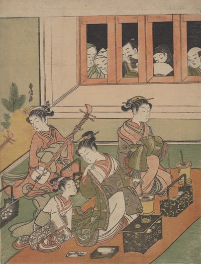 Gli osservatori e gli osservati, 1764-72 da Suzuki Harunobu