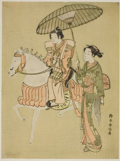 Il giovane cavaliere da Suzuki Harunobu