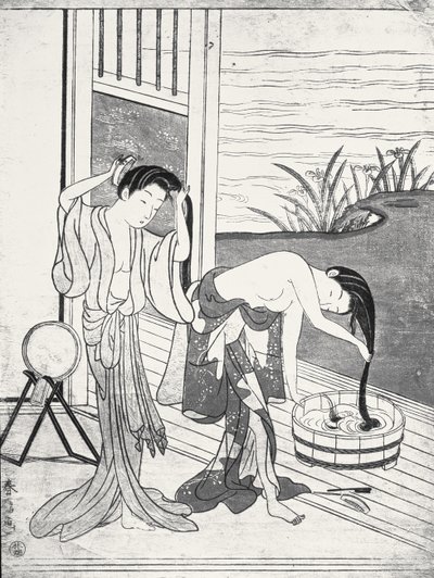 Giovani Donne alla Toilette da Suzuki Harunobu