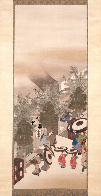 Yoshiwara e Shinagawa da Suzuki Kiitsu