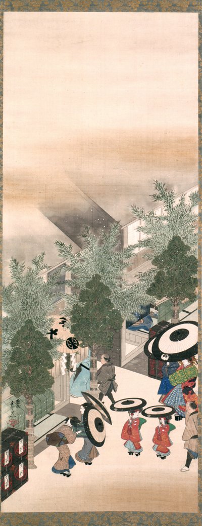 Yoshiwara e Shinagawa, Periodo Edo da Suzuki Kiitsu