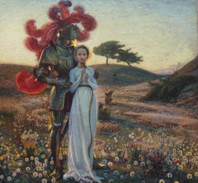 Il Cavaliere e la Fanciulla da Sven Richard Bergh