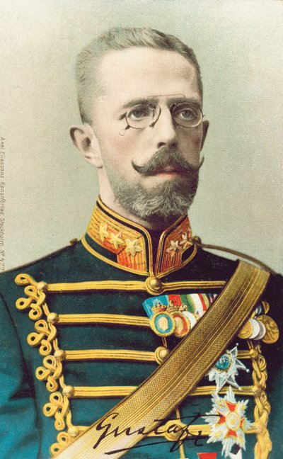 Gustavo V, re di Svezia (foto a colori) da Swedish Photographer