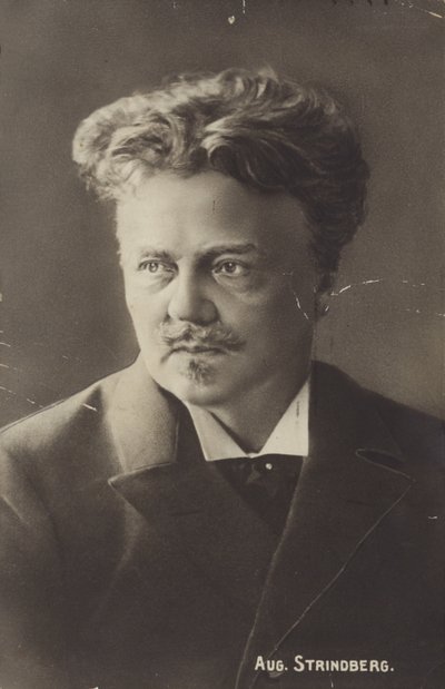 Ritratto di August Strindberg da Swedish Photographer