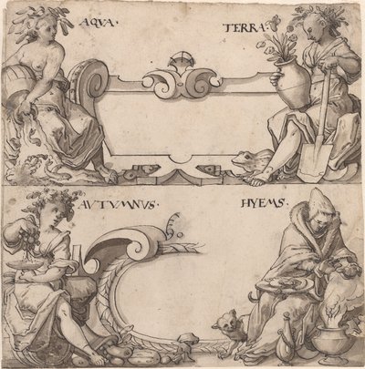 Acqua e Terra/Autunno e Inverno da Swiss 16th Century