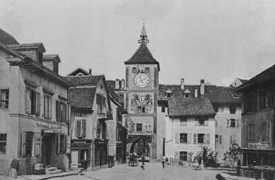 Antica porta di cinta a Liestal, Basilea-Campagna (foto in bianco e nero) da Swiss Photographer