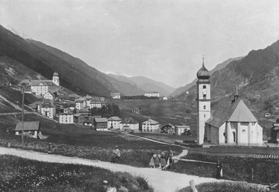 Disentis, Vista generale (foto in b/n) da Swiss Photographer
