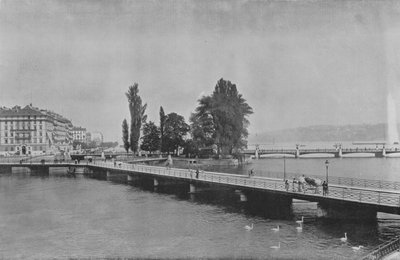 Ginevra, Pont des Bergues e Ile J-J Rousseau da Swiss Photographer