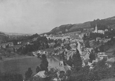 Lichtensteig, Toggenburgo, Cantone di San Gallo (foto in bianco e nero) da Swiss Photographer
