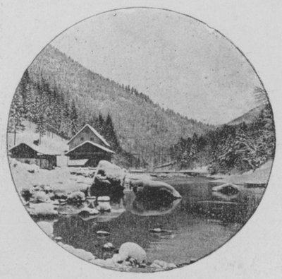 Paesaggio invernale ai Brenets, Giura Neocastellano (foto in bianco e nero) da Swiss Photographer