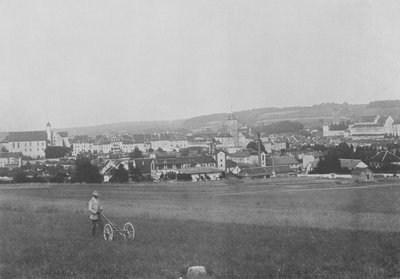 Porrentruy, vista generale (foto in bianco e nero) da Swiss Photographer