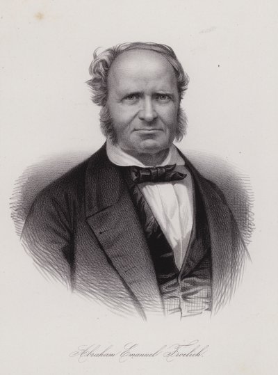 Abraham Emanuel Frohlich, poeta svizzero (incisione) da Swiss School