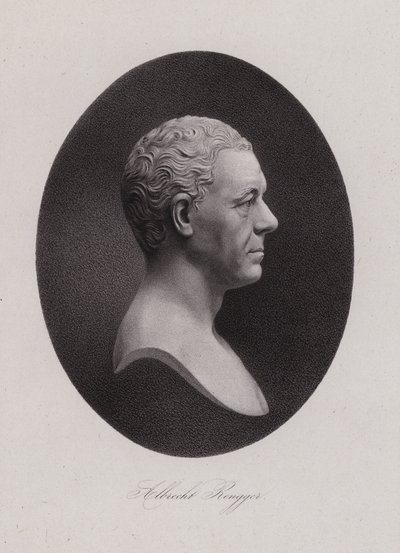 Albrecht Rengger, medico svizzero e secondo Landammann della Svizzera (incisione) da Swiss School