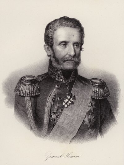 Antoine Henri, Barone di Jomini, generale e storico militare svizzero (incisione) da Swiss School