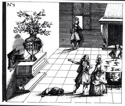 Albero musicale del canto degli uccelli, pubblicato c.1670 da Swiss School