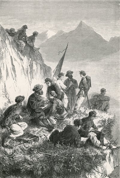 Studenti di botanica in montagna da Swiss School