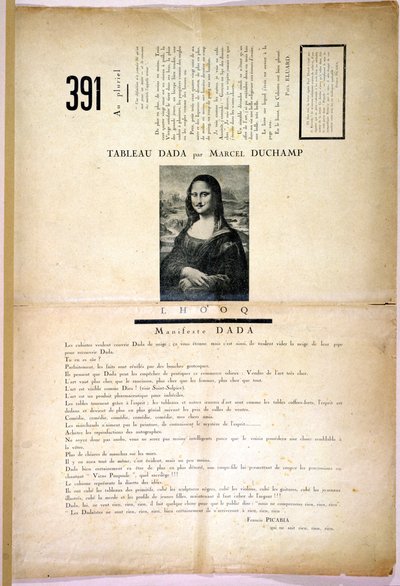 Rivista Dada 391, n.8, Zurigo, febbraio 1919 da Swiss School