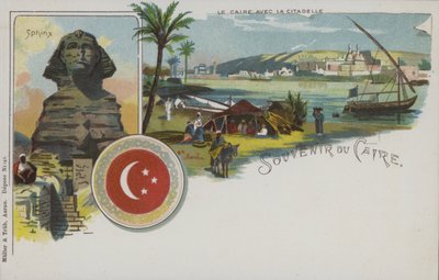 Scene egiziane: Il Cairo e la sua cittadella, e la Sfinge da Swiss School