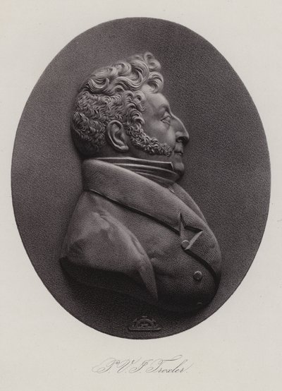 Ignaz Paul Vital Troxler, medico, politico e filosofo svizzero (incisione) da Swiss School