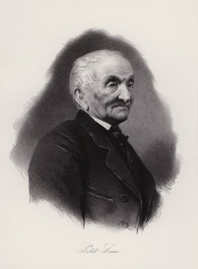 Jean Antoine Petit-Senn, poeta svizzero (incisione) da Swiss School