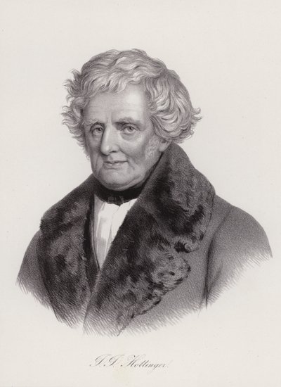 Johann Jakob Hottinger, storico svizzero (incisione) da Swiss School