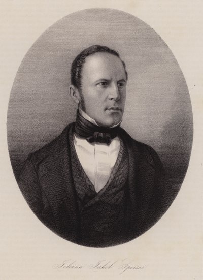Johann Jakob Speiser, mercante di tessuti, banchiere e politico svizzero da Swiss School