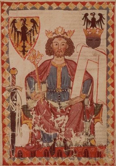 MS. Pal. germ. 848 Re Enrico, illustrazione dal Codice Manesse, una raccolta di canzoni d