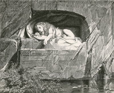 Monumento a Lucerna alle guardie svizzere cadute mentre difendevano la famiglia reale di Francia, 10 agosto 1792 da Swiss School