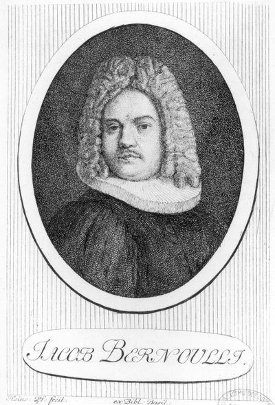 Ritratto di Jacques Bernoulli (1654-1705) da Swiss School