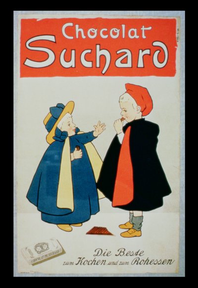 Poster pubblicitario per il cioccolato Suchard da Swiss School