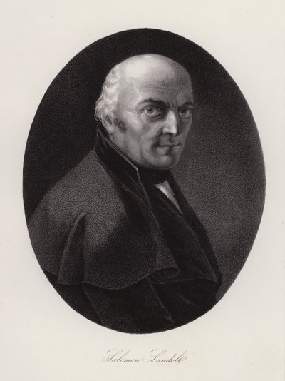 Salomon Landolt, politico svizzero (incisione) da Swiss School