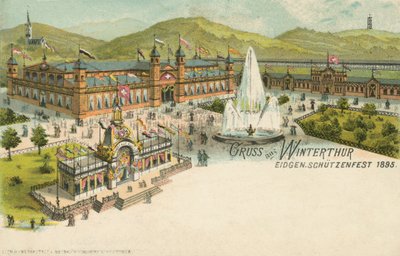 La festa del tiro del 1895 a Winterthur, Svizzera da Swiss School