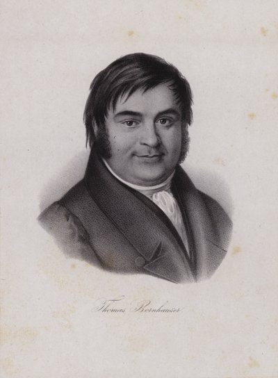 Thomas Bornhauser, teologo svizzero (incisione) da Swiss School