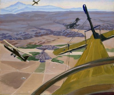 Sopra le colline del Kurdistan: volando sopra Kirkuk, 1919 da Sydney Carline