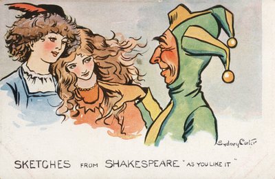 Scena dalla commedia di Shakespeare 
