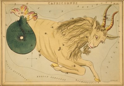 Capricorno, illustrazione da 