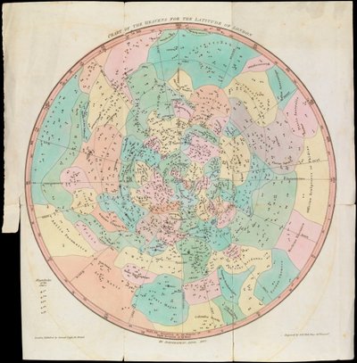 Carta dei cieli per la latitudine di Londra, Urania