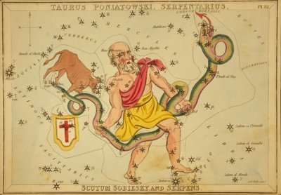 Taurus Poniatowski, Serpentario, Scudo di Sobieski e Serpente, illustrazione da 